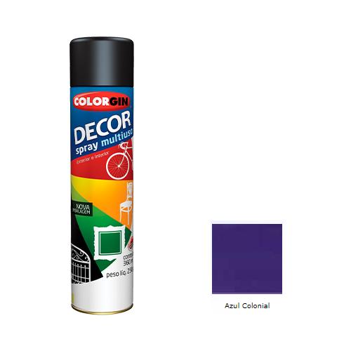TINTA SPRAY DECOR AZUL COLONIAL 360ML COLORGIN